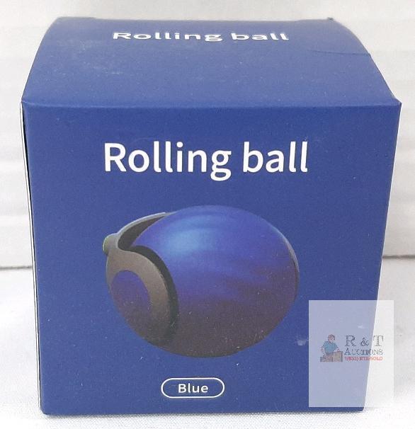 Jeluzu Speedy Tail 2.0 Interactive Rolling Ball Cat Toy, Blue, Rechargeable, 150mAh, Type-C