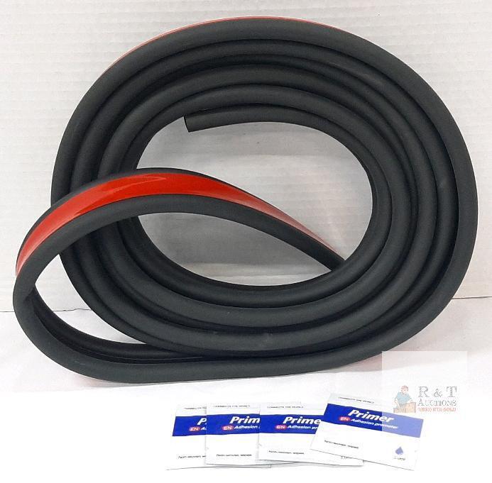 NEW Universal Automotive Rubber Weatherstrip Seal Kit, Adhesive, 13ft, 4 Primer Wipes