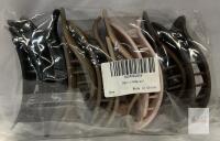 8-Pack Matte Neutral Large Hair Claw Clips, 4.3 Inch, Spring Hinge, Plastic, Assorted Colors, X004X8JB5V