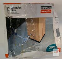 Simpson Strong-Tie CPT88Z Concealed Post Base for 8x8 Wood Posts, ZMAX Galvanized Steel Kit