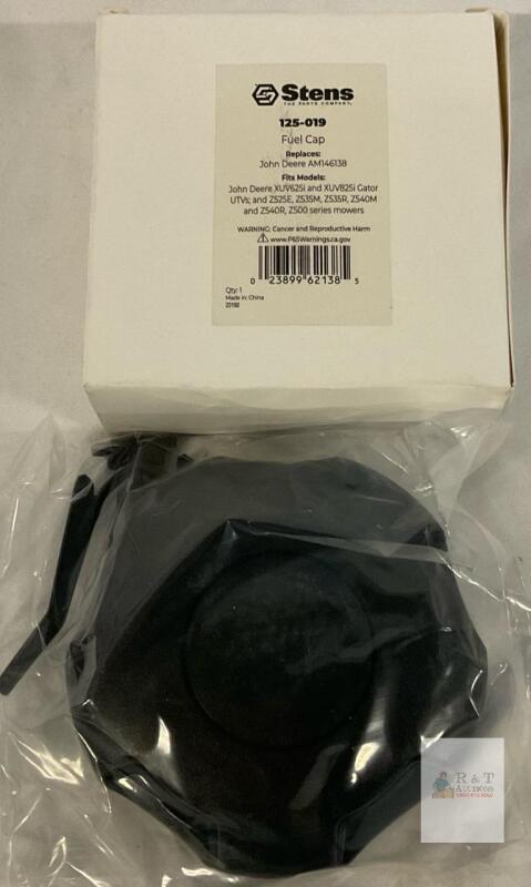 NEW Stens 125-019 Fuel Cap for John Deere XUV625i, XUV825i, Z525E, Z535M, Z540R, replaces AM146138