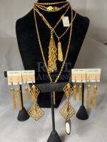 D&rsquo;ORLAN Tassels Gold tone statements