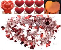 NEW Heart Decor & Gift Lot: Garland, Plush Toys, LED Night Light, Squishy -