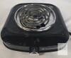 WORKING Toastmaster TM-305BCN Single Burner Electric Hot Plate, 1500W, Adjustable Temp, Black
