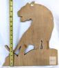 Handcrafted Intarsia Wood Tiger Wall Hanging, 15.5"x14", Multi-Hardwood, 3D Relief Wildlife Art - 3