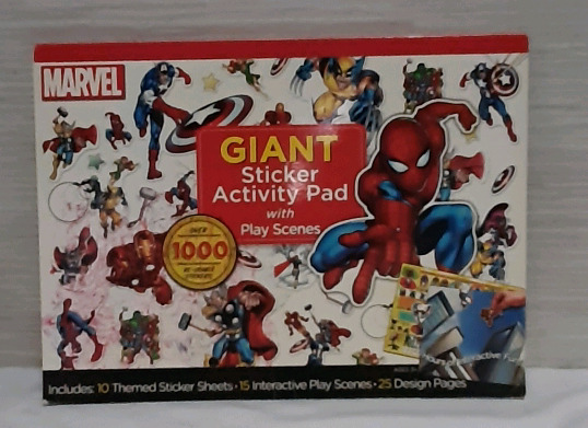 New Giant Marvel Sticker Pad