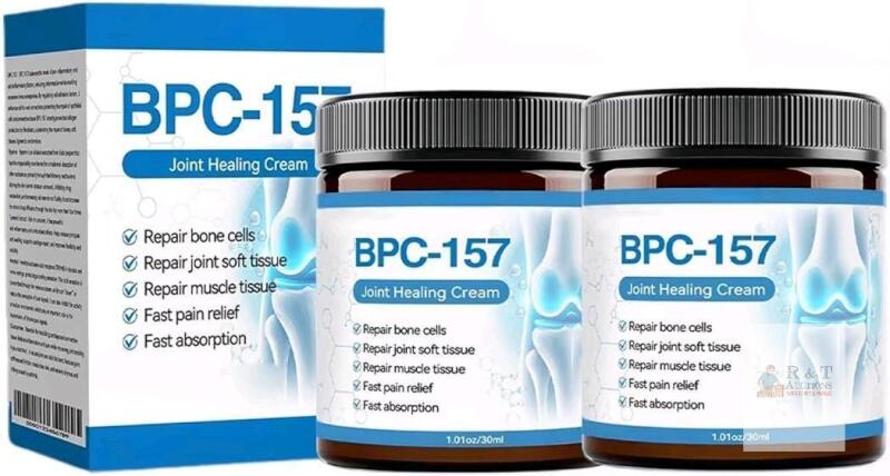 NEW 2pcs BCP-157 Healing Joint Cream, Peptide Complex Soothing Cream, Effectively Improve Joint discomfort and Enhance Mobility for Neck, Waist, Back and Knee 30ml ea