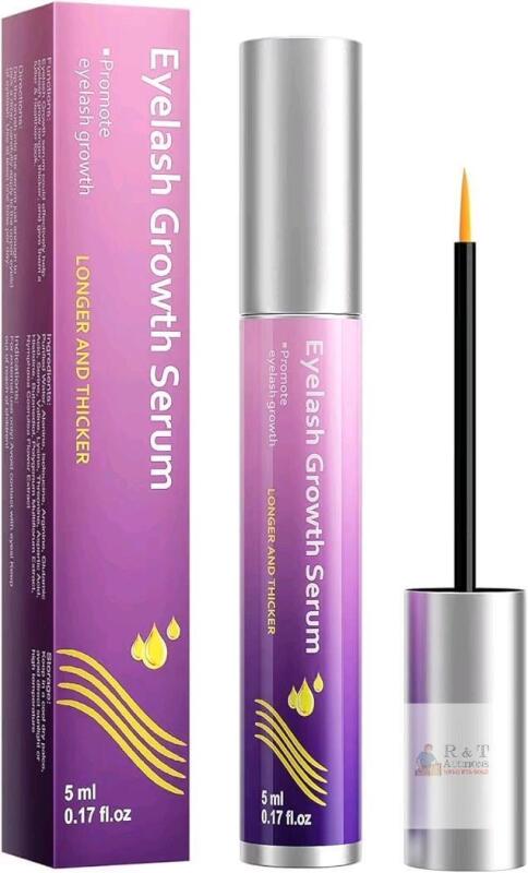 NEW Viareline Lash Serum for Growth, Premium Eyelash Enhancer Care for Longer Thicker & Fuller, Gentle Formula Safe for Sensitive Eyes Non-Irritating Daily Use at Home & Travel - 5ml<br/>Amazon's Choice