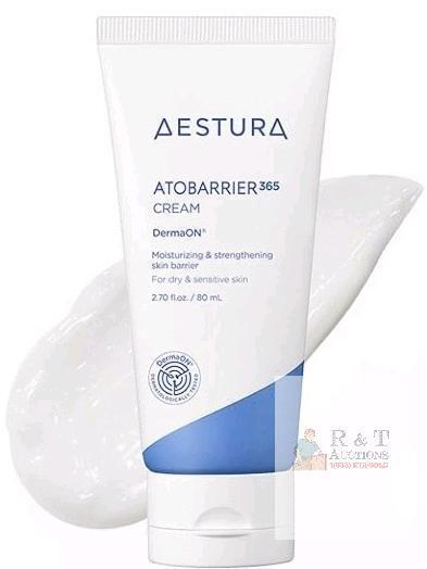 NEW AESTURA ATOBARRIER365 Cream Moisturizer with Ceramides & Niacinamide for Skin Moisture Barrier Repair, 80ml