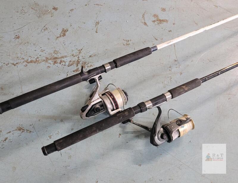 Two (2) Fishing Rods with Reels .
