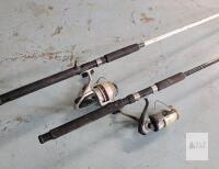 Two (2) Fishing Rods with Reels .