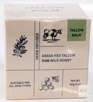 New Herb-Infused Grass-Fed Tallow & Raw Wild Honey Balm For All Skin Types, 60g