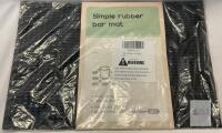 Simple Rubber Bar Mat, PVC, 17.7"x11.8", Anti-Slip, Quick-Dry, Black, Product# Acccflsjyyw001