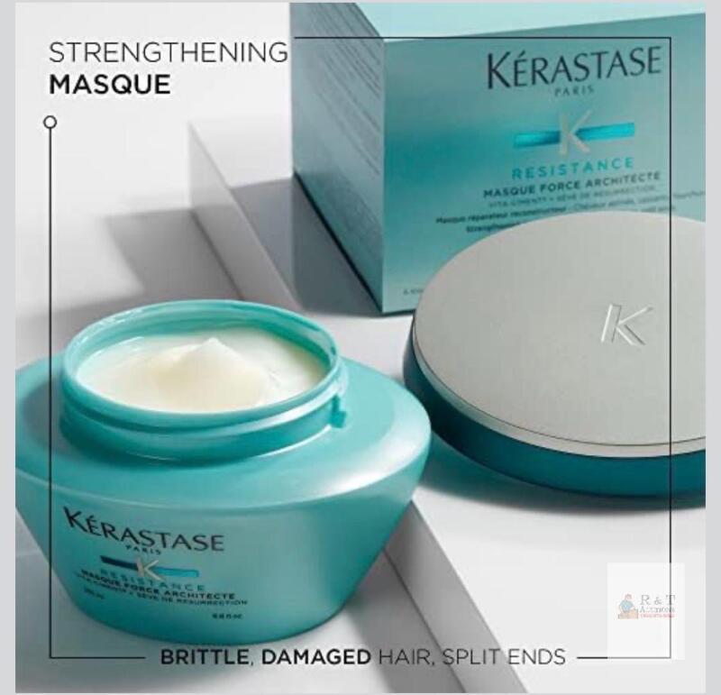 K&eacute;rastase Resistance Masque Force Architecte 200ml Strengthening Hair Mask New Sealed Brittle Hair