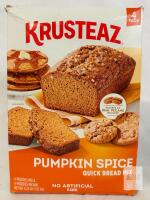 Krusteaz Pumpkin Spice Quick Bread Mix 4-Pack with Pecans, 4.25 lbs, Best By 2/2026