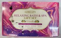 GEBEATY Relaxing Bath & Spa Gift Set Vanilla Scent, 8-Piece, 3.4oz Body Wash, Lotion, Bath Bombs