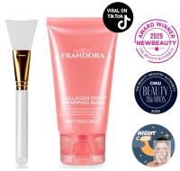 FRANDORA Collagen Night Wrapping Mask 75g with Brush, Batch 20241230-01, Exp 12/2027, Award Winner