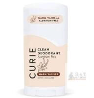 Curie Clean Deodorant Stick, Warm Vanilla Scent, Aluminum-Free, 2oz, Unused, USA Made