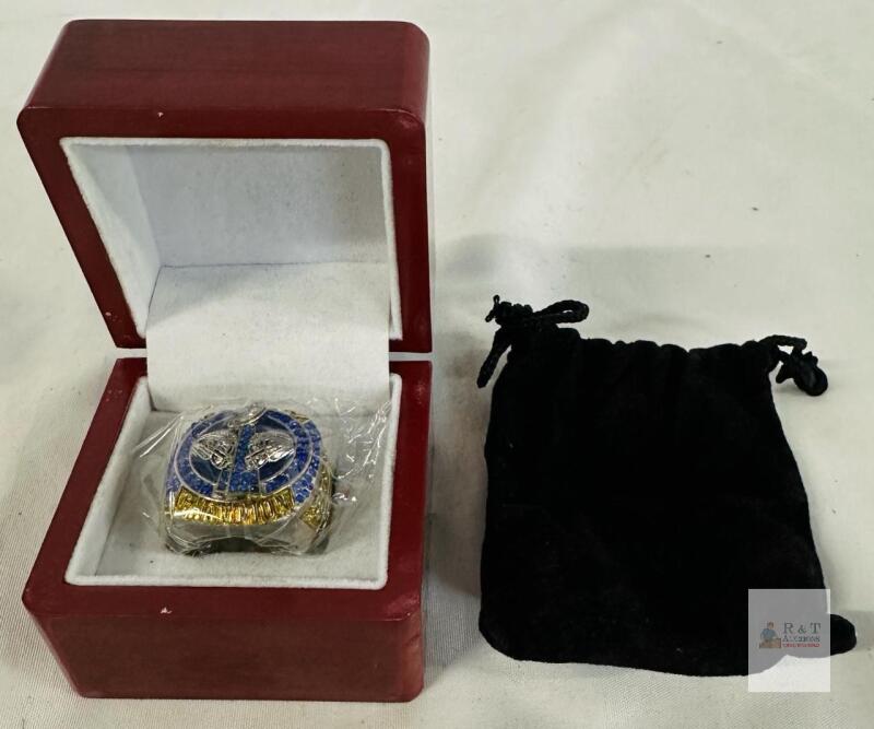 Fantasy Football Champion Ring Size 11 Wood Display Box,