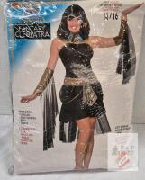 NEW Rubie's Fantasy Cleopatra Adult Costume Set, Size up to 14/16, Collar, Arm Sleeves, Belt, Dress