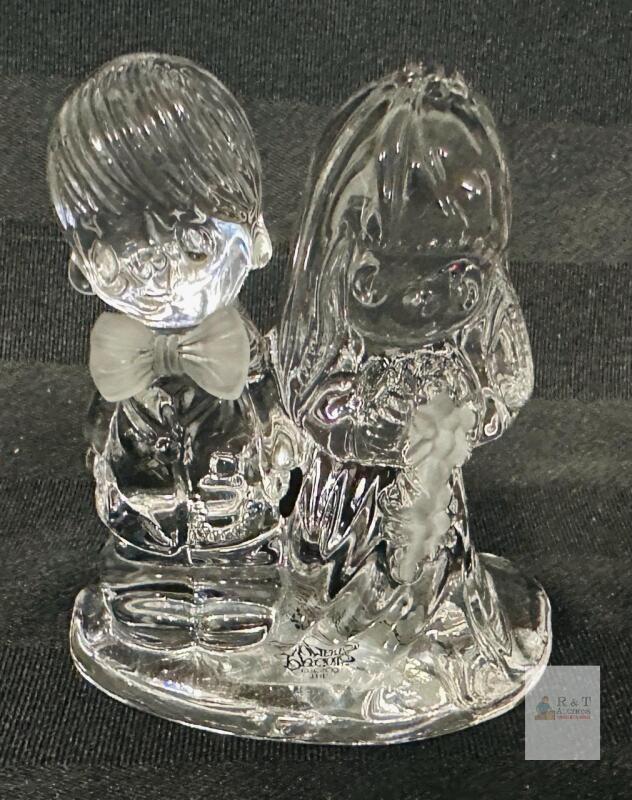 Precious Moments Enesco Crystal Figurine 634017 "The Lord Bless You and Keep You" 1999 Germany