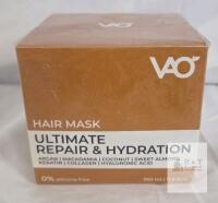 VAO Ultimate Repair & Hydration Hair Mask, 350ml, Argan & Keratin, Silicone-Free, Sealed Box