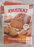 BB FEB26 Krusteaz Pumpkin Spice Quick Bread Mix 4 Pack with Pecans, 63.5 oz, Loaf & Muffin Recipes