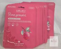12 PACK C&eacute;laVi Pomegranate Sheet Face Mask, Illuminates & Revives, 0.74oz Each, Made in Korea