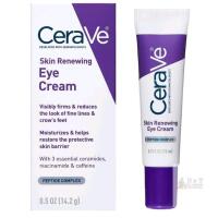 CeraVe Skin Renewing Eye Cream 0.5oz with Peptide Complex, Ceramides, Niacinamide, Caffeine