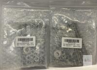 NEW Hex Head Bolts and Nuts Set, 1/4"-20 x 4", 10 Sets, Model HBT.1420.04-10, Made in China