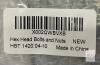 NEW Hex Head Bolts and Nuts Set, 1/4"-20 x 4", 10 Sets, Model HBT.1420.04-10, Made in China - 2