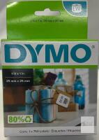 DYMO 30332 LabelWriter 1"x1" Square Labels, 750 Count, White, Permanent Adhesive, 80% Recycled Box