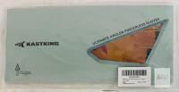 KastKing Ultimate Angler 3/4 Finger Gloves, L/XL, Prym1 Blaze Orange Camo, UPF 50+, New