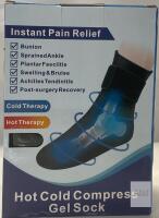 Highco Hot Cold Compress Gel Sock, Navy Blue, Reusable, Medical Grade, Universal Size, X004FONQ63