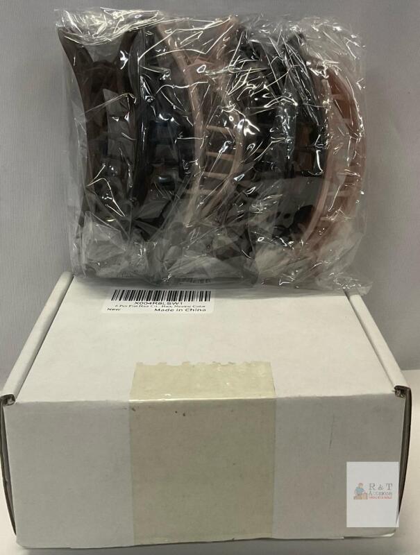6-Pack Flat Hair Claw Clips, Neutral Colors, Plastic, Spring Grip, X004R8LSW1, Made in China