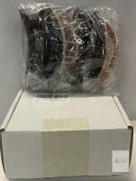 6-Pack Flat Hair Claw Clips, Neutral Colors, Plastic, Spring Grip, X004R8LSW1, Made in China