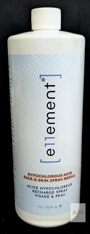 Ellement Hypochlorous Acid Face & Skin Spray Refill 32oz (1L) Alcohol-Free, Natural, Canada