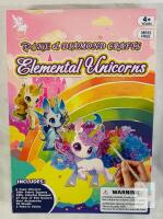 Elemental Unicorns Poke & Diamond Craft Kit, MiuPixie, 6 Foam Unicorns, 1000+ Pieces, Ages 4+
