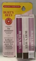 Burt&rsquo;s Bees Pink Collection Lip Shimmer 3-Pack &ndash; Watermelon, Champagne, Guava, 0.09oz Each, Sealed