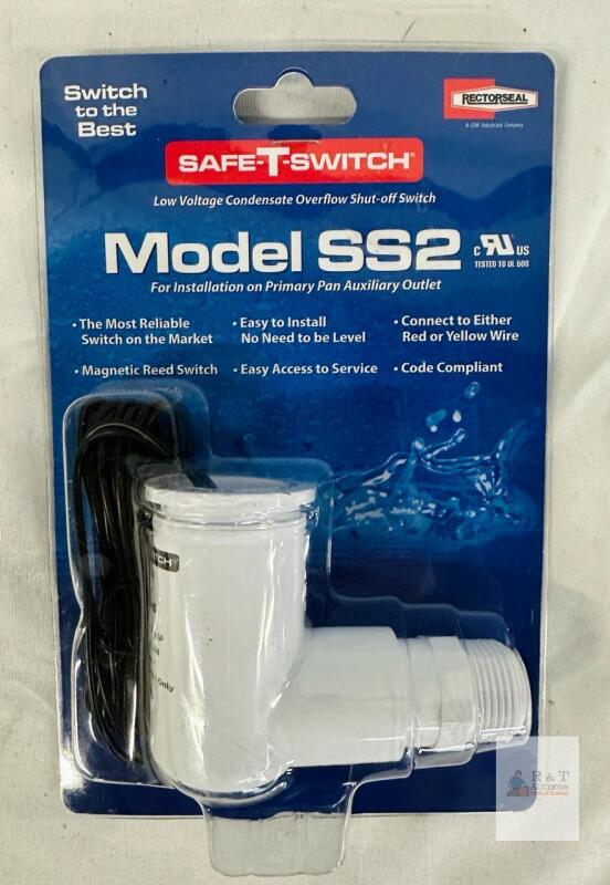 Rectorseal SS2 Condensate Overflow Shut-off Switch 24V AC, Magnetic Reed, UL 508, Model 97637