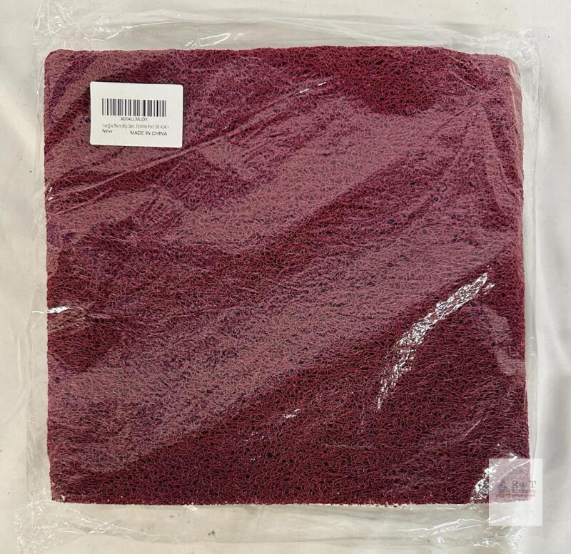 Hargiis Non-Slip Bath Mat Wine Red 36" x 24" PVC Coil, X004LMLLOX, Anti-Slip, New, Made in China