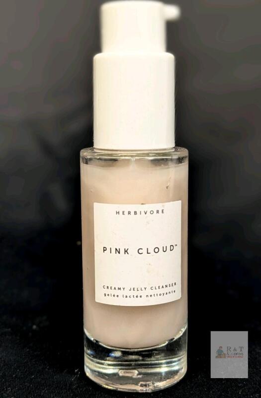 Herbivore Pink Cloud Creamy Jelly Cleanser 1.7 fl oz (50 mL) Pump Bottle, Vegan, Paraben-Free