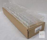New - Three (3) Clear Acrylic 16.5"&times;4" Shelves