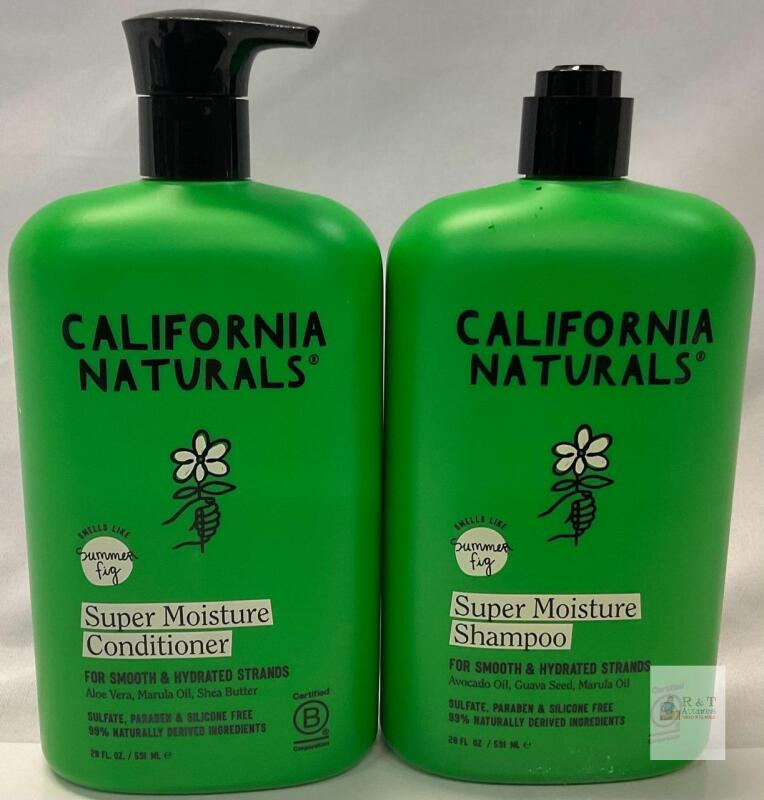 California Naturals Super Moisture Shampoo & Conditioner Set, Summer Fig, 20 fl oz Each, 2 Bottles