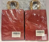 KWZESLE Bulk Paper Gift Bags with Handles, Multicolored, 3.15 x 6.3 x 8.6 in,
