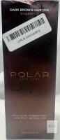 POLAR Dark Brown Hair Dye Shampoo 200ml, Paraben Free, Rich Color, Non-Toxic Formula