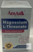 Anytalk Magnesium L-Threonate 90 Capsules | 144mg Magnesium per Serving | GMP Certified