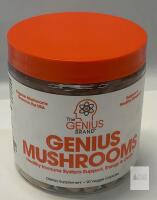 Genius Mushrooms by The Genius Brand, 90 Veggie Capsules, Lion&rsquo;s Mane, Reishi, Cordyceps
