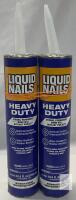 Liquid Nails LN-903 Heavy Duty Construction Adhesive, Latex-Based, 10 fl oz, 2 Pack, Tan