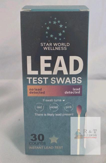 30ct Instant Lead Test Swabs, Star World Wellness, Multi-Surface Home Detection Kit, 80DC6XDL95
